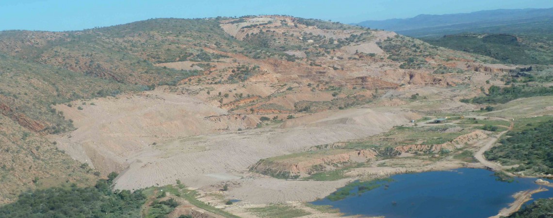 Aerial view of White Range Mine